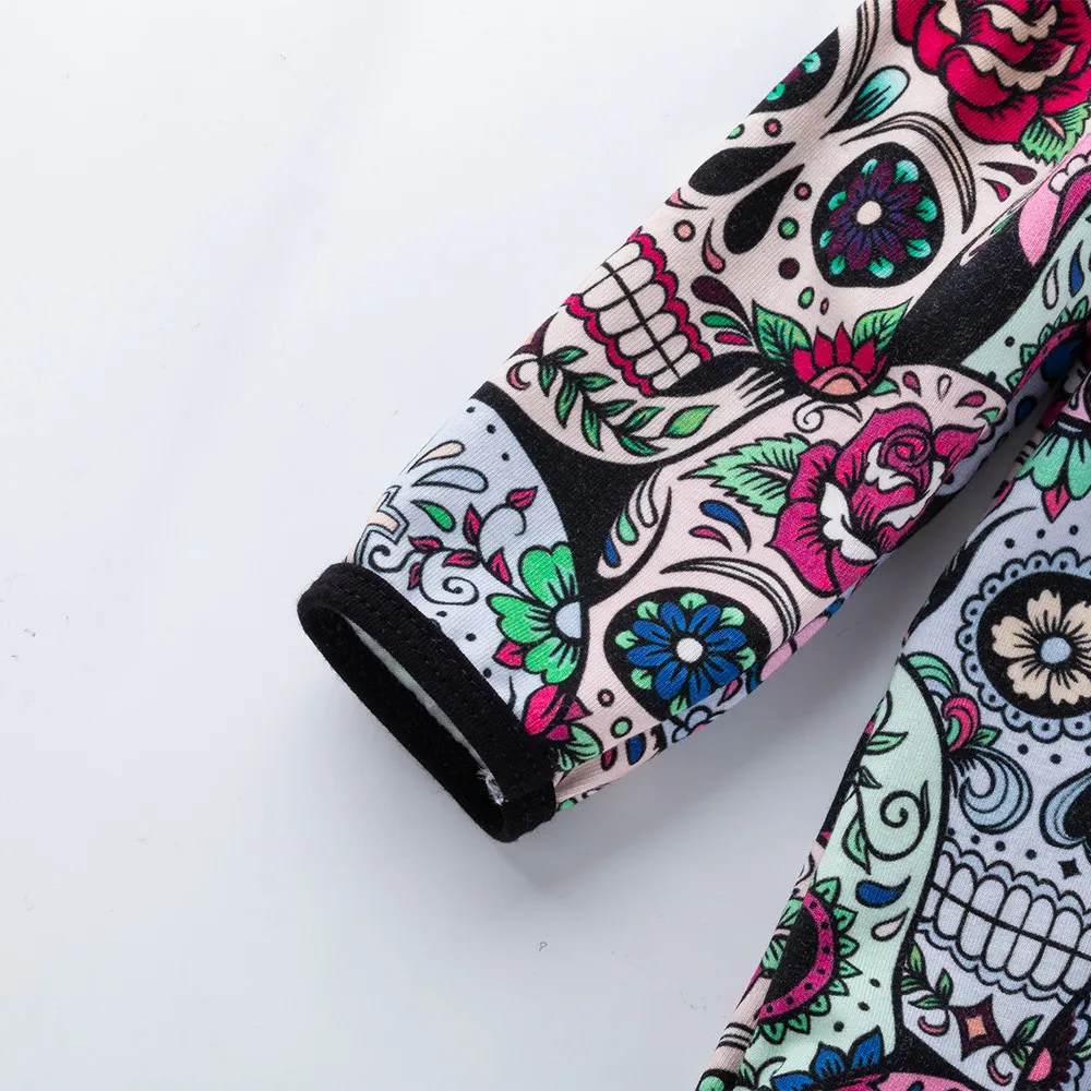 Костюм на Хэллоуин для девочек 2019 Детский комбинезон с длинным рукавом маленьких