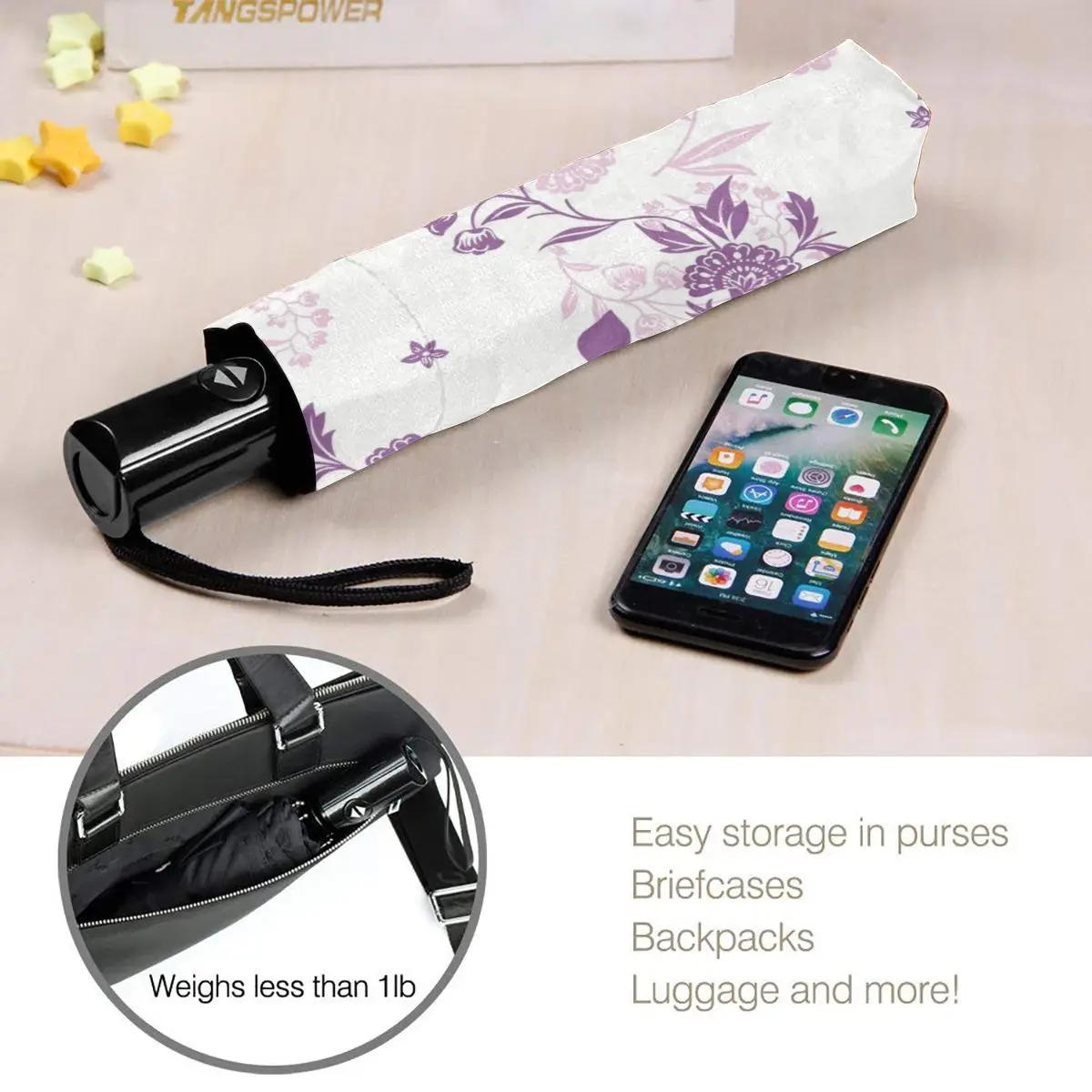 

Sunny Umbrella Blooming Flowers Automatic folding portable men women umbrella Sunscreen rain Windproof beach parasol