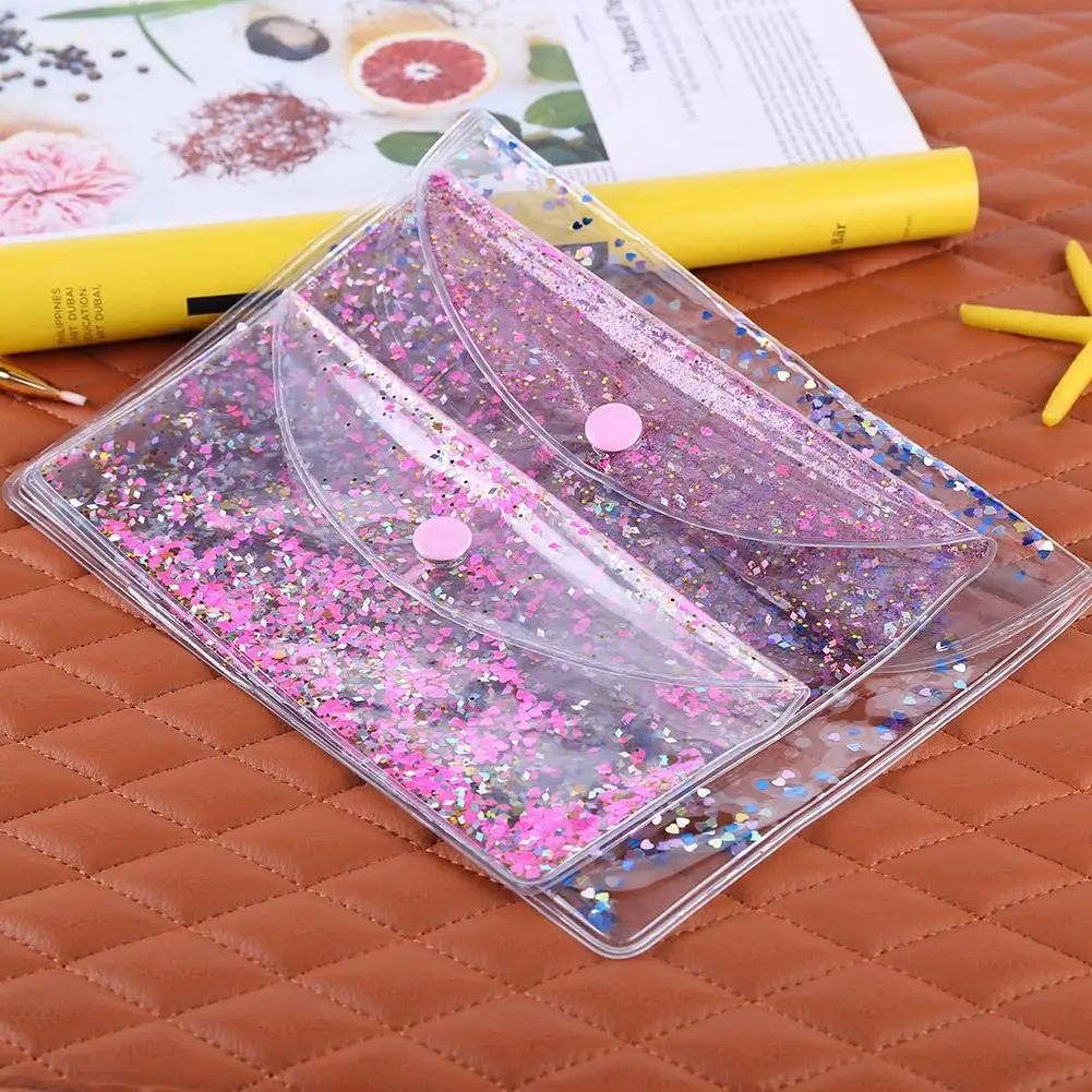 Прозрачный водонепроницаемый пенал с блестками 1 шт.|Наборы инструментов для
