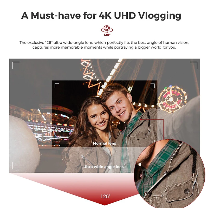 Ручная карманная мини камера с 3 осевым стабилизатором 4K HD|Стабилизаторы и