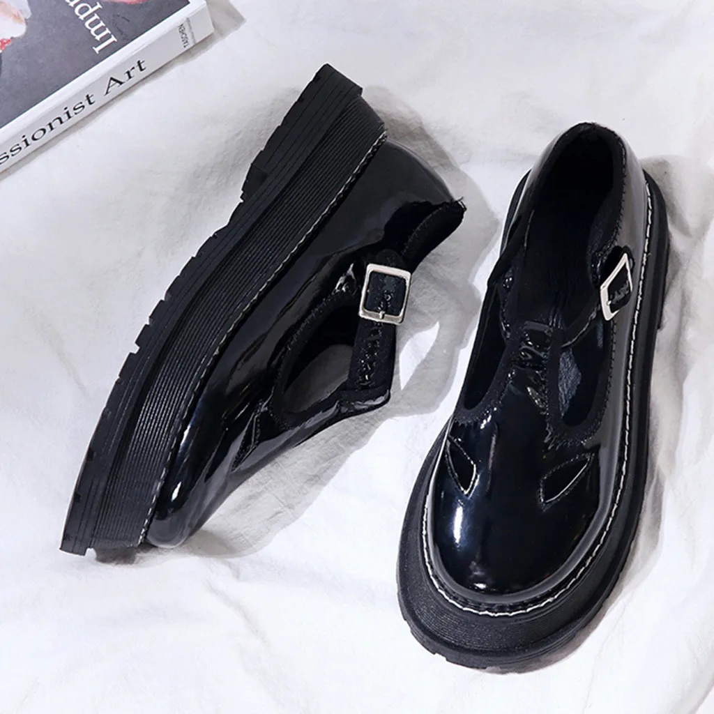 Туфли женские в британском стиле милые вечерние туфли на мягкой подошве с