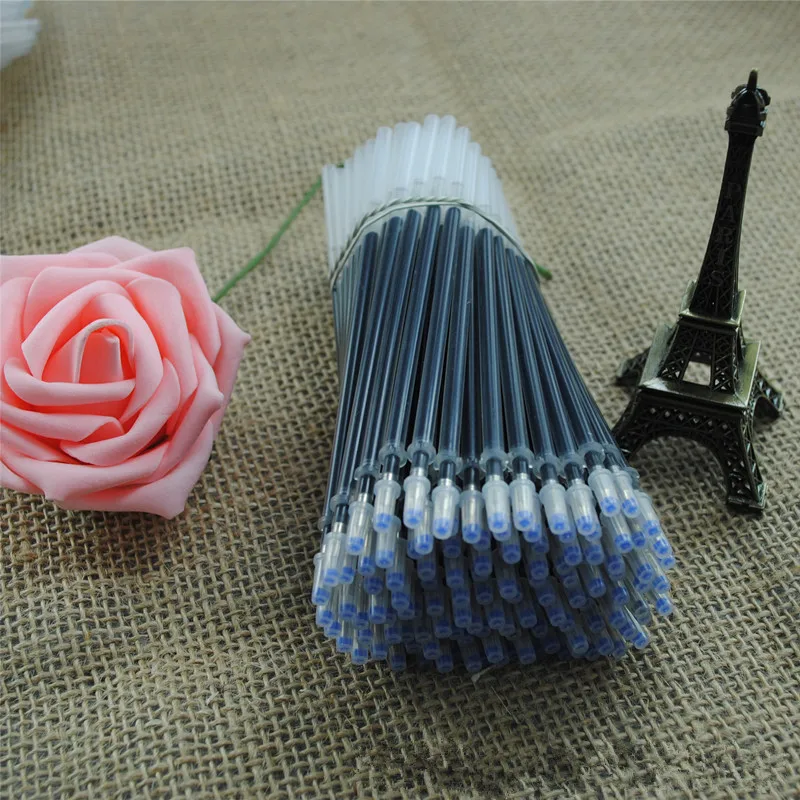 25 шт. гелевая ручка 0 5 пули черный красный синий Канцтовары для офиса шариковая