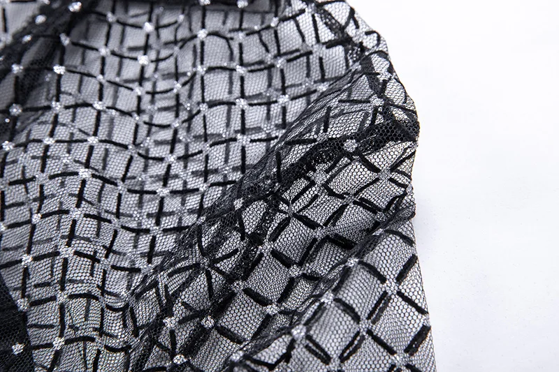 Сексуальные женские платья вечерние Клубные черные обтягивающие ажурные