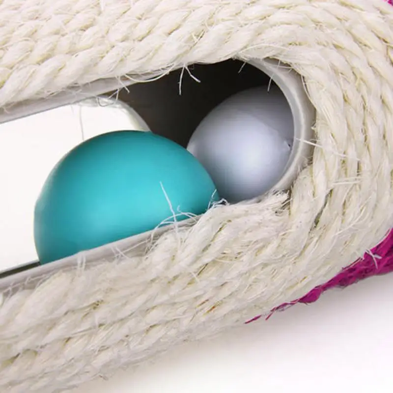 

Pet Products Cat Toys Interactive Cat Scratcher Rolling Tunnel Sisal Ball Trapped with 3 Ball Toys Accesorios Para Gatos