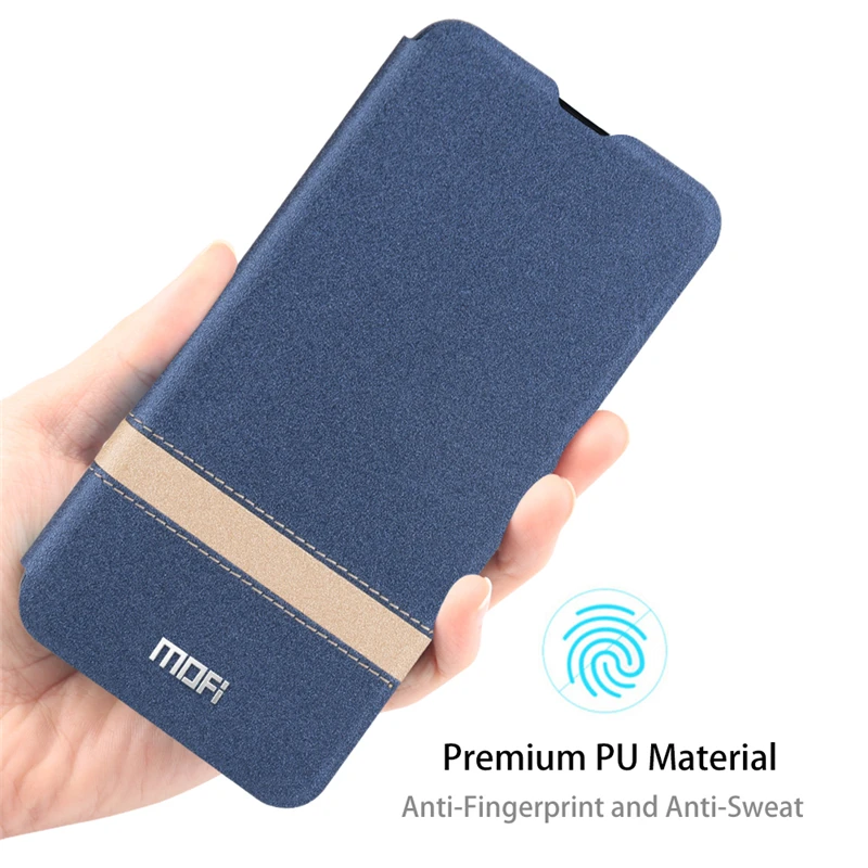 MOFi для Xiaomi CC9E CC9 Чехол флип искусственная кожа силиконовый защитный закаленное Роскошный чехол Xiomi 9 A3 lite чехол для телефона оболочка