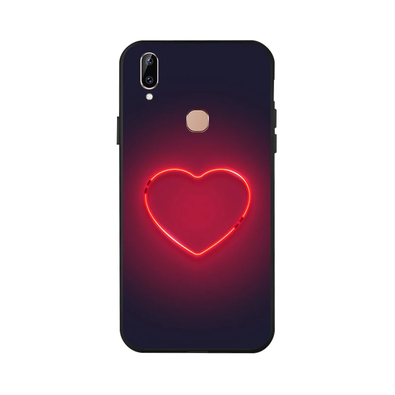 

Black 3D Painted Case For Vivo Y83 Pro Y71 Y69 Y66 Y55 Y53 Silicone Soft Phone Cover For Vivo IQOO Neo Z5X Back Cover Bumper