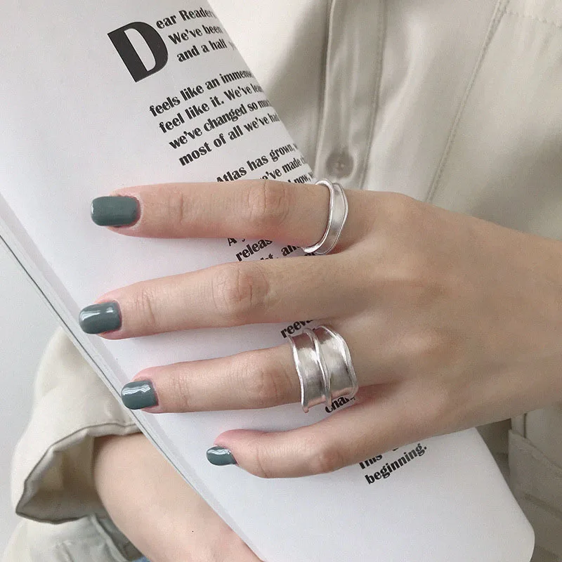 S'STEEL, 925 пробы, серебряные кольца для женщин, lrmedium, Открытое кольцо Anelli Argento Donna Bijoux Argent Massif Pour Femme, ювелирные изделия