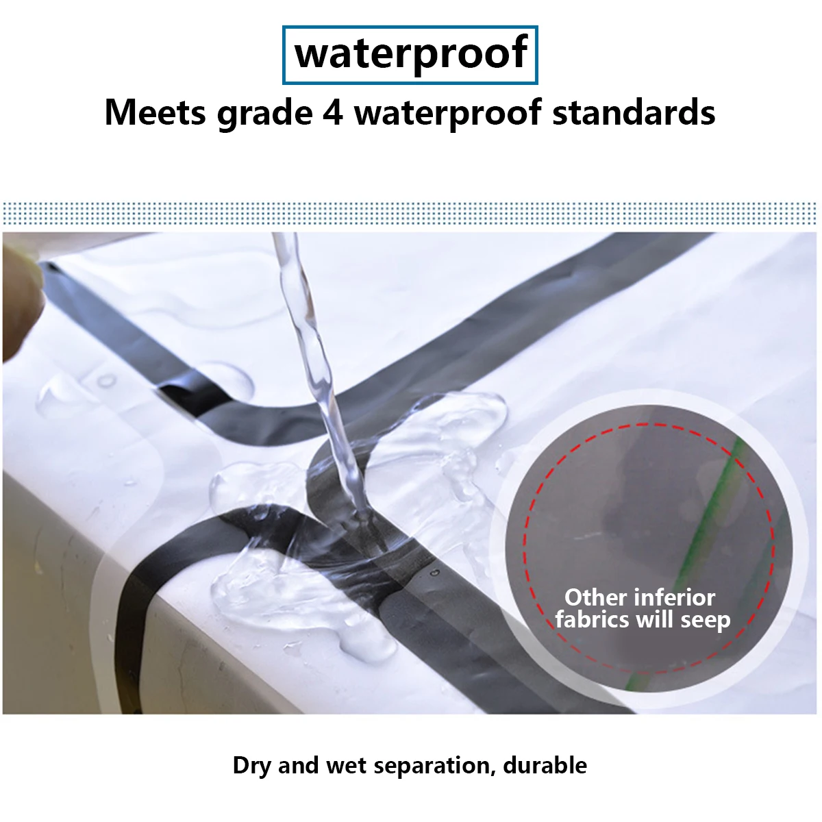 Полупрозрачная занавеска для душа из ПЭВА с крючками водонепроницаемые