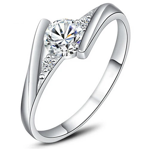 Best Seller Brand Women Cubic Zirconia Engagement Wedding Ring Size 6-9  99FF