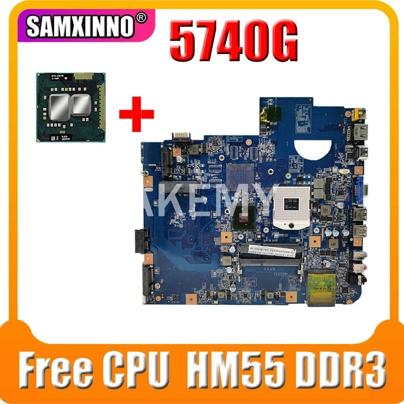 Akemy MBPM601002 для Acer aspire 5740 5740G материнская плата ноутбука 48.4GD01.01M HM55 PGA989 DDR3 Бесплатный