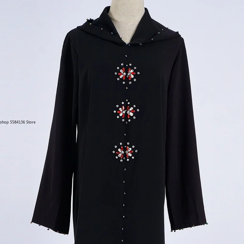 Eid Kaftan Dubai Abaya Turkey Muslim Hijab Dress Robe Musulman Djellaba Femme Ramadan Islam Clothing Dresses Abayas For Women