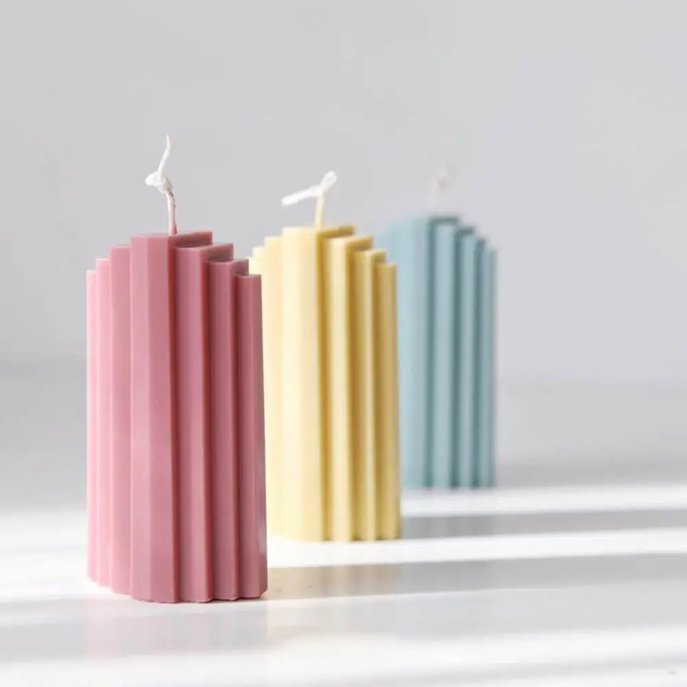 New DIY Handmade Candle Mold Trapezoidal Scented Iceberg Mould | Дом и сад