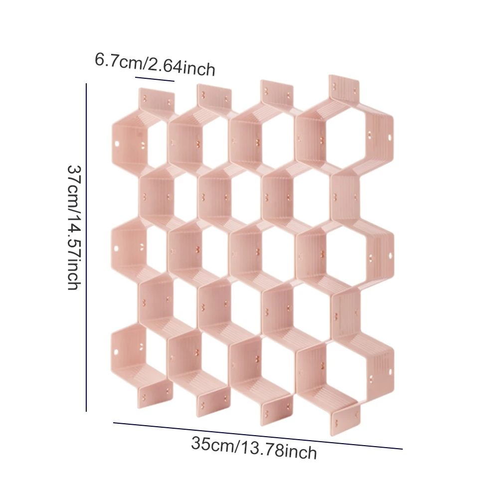 

Drawer Divider Separator DIY Divider Cabinet Clapboard Honeycomb Dresser Clothes Storage Organizer Box Underwear Partition Board