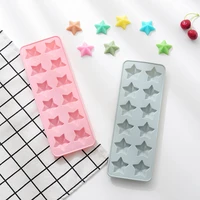 12 cells star silicone material chocolate molds bakeware cake decoration diy cakepastryjellycandle mould kitchen tools