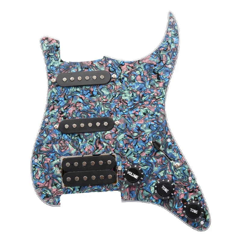 multi farbe elektrische gitarre schlagbrett und schwarz ssh geladen prewired scratchplate montage free global shipping