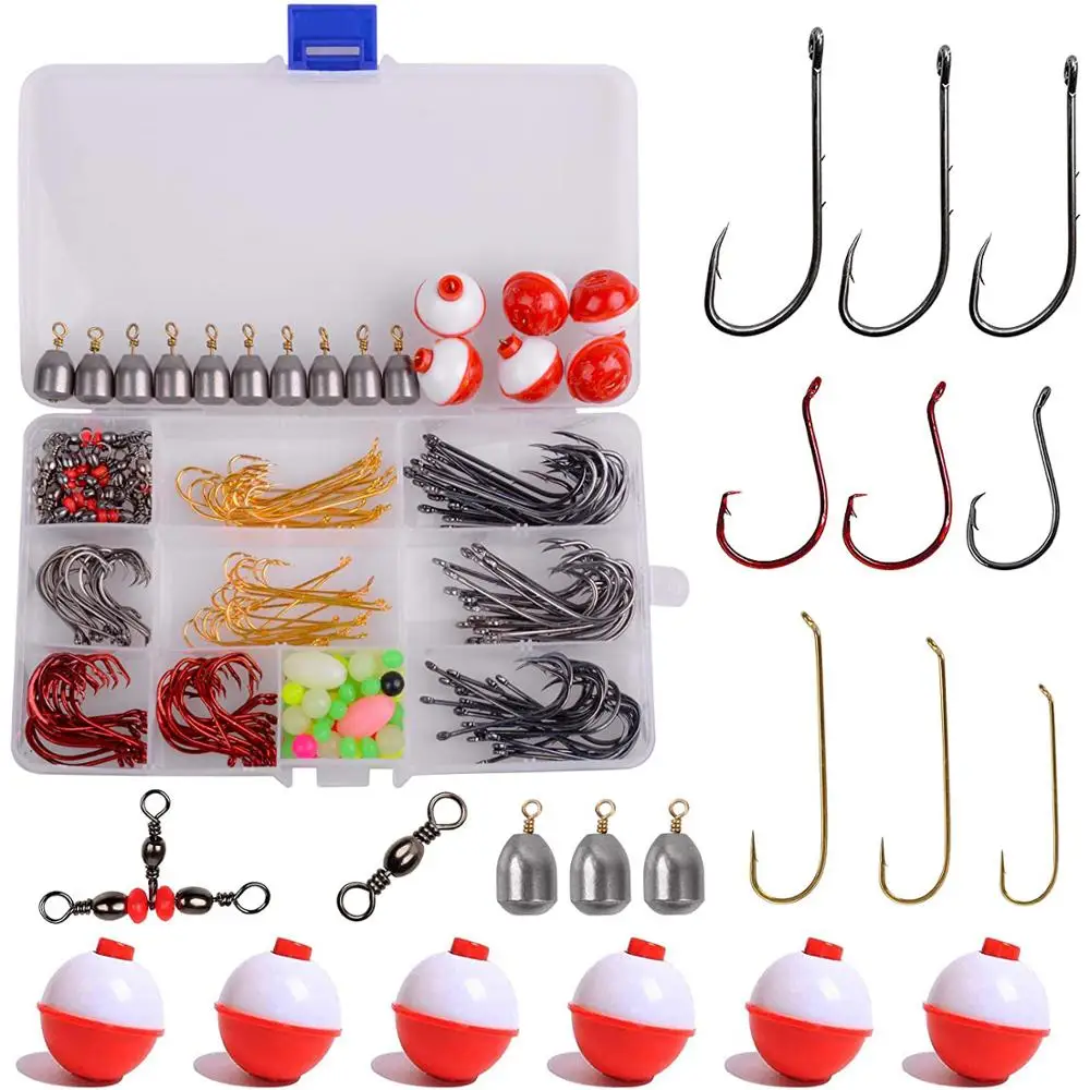 191 шт. рыболовные крючки снасть комплект рыболовный крючок весов Рыболовные
