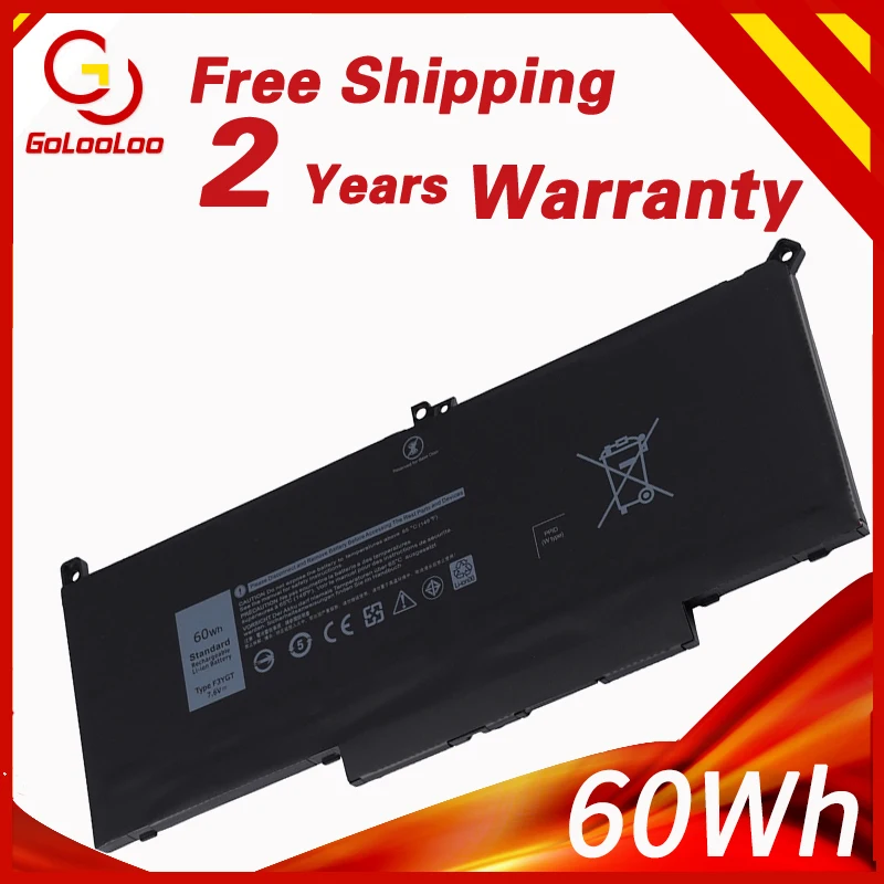 

Аккумулятор Golooloo F3YGT для ноутбука Dell Latitude 12 7000 E7280 E7290 E7380 E7390 E7480 E7490 Series DM3WC 0DM3WC 2X39G