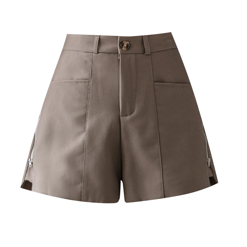 

FALL/WINTER 2020 Korean edition high waist, slim, multifunctional design, soft side Zipper, women's casual fashion shorts
