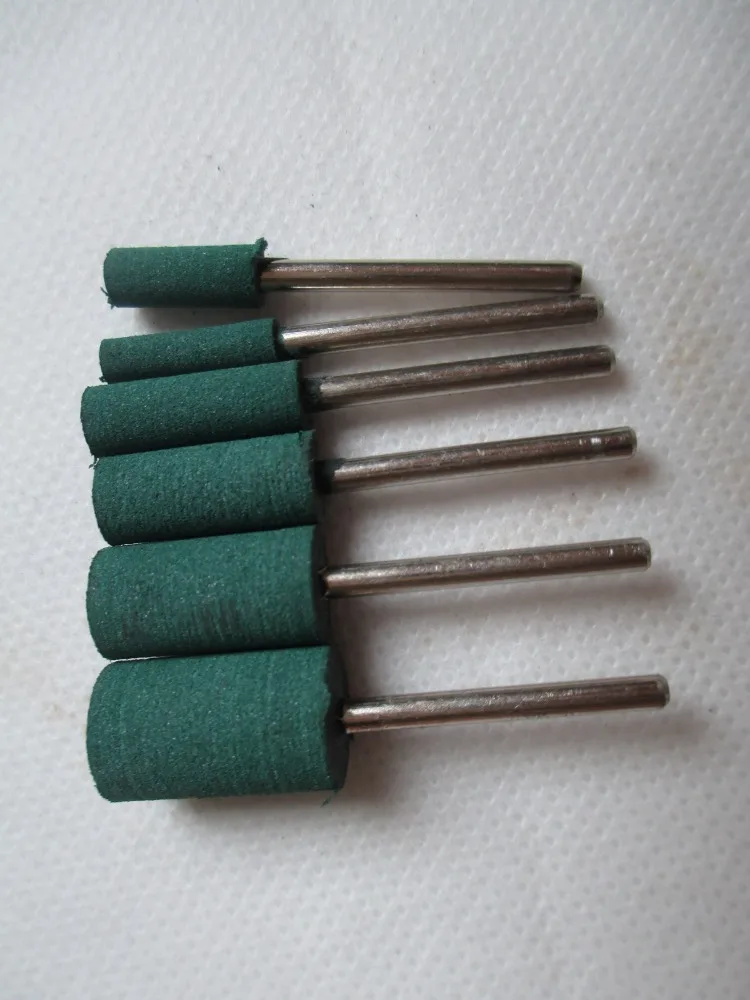 

12pcs 3mm shank DIY Rubber Mounted Point Grinding Head Dremel Rotary Tools 4mm-12mm Bullet Rubber Rotary Polishing Burrs
