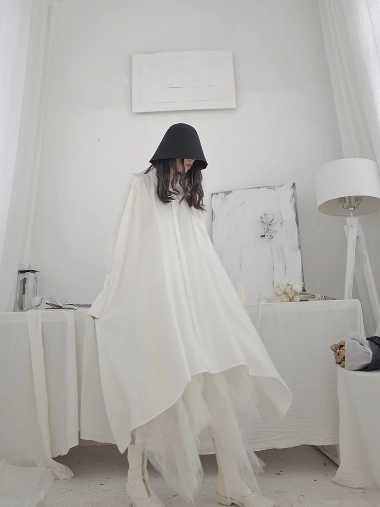 Yamamoto летнее платье свободное мешковатое неправильный дизайн Ниша японский стиль