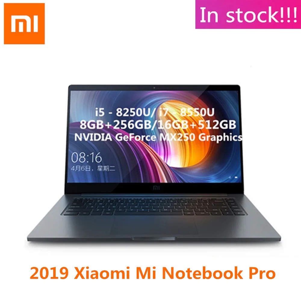 Ноутбук Xiaomi Mi Pro 15 6 дюймовый ноутбук с процессором Intel Core i5 8250U GeForce MX250 ОЗУ 8 ГБ/16 ГБ
