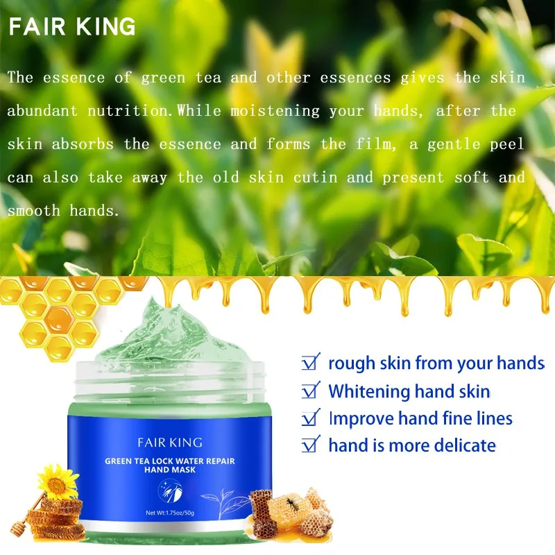 

Moisturizing Whitening Exfoliating Hand Mask Green Tea Nourishing Repair Hand Mask Nourish