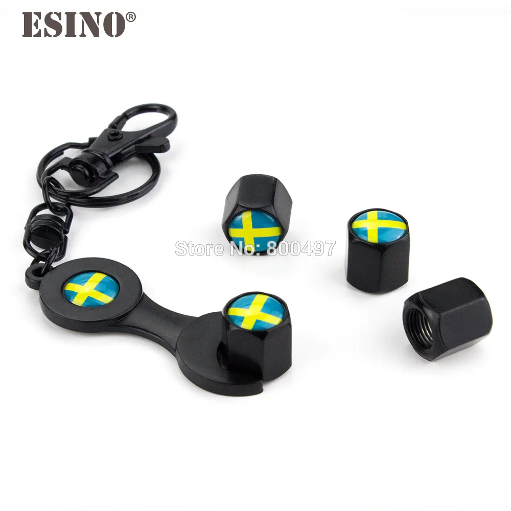 40 x Автомобильный Стайлинг искусственная кожа Шведский флаг универсальный с