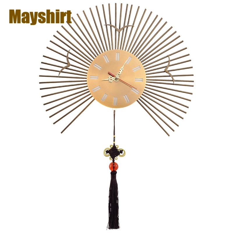 

Китайские классические часы светодиодный настенный светильник s домашний декоративный Гостиная Спальня Бра Арт-Деко кафе Обеденная светильник