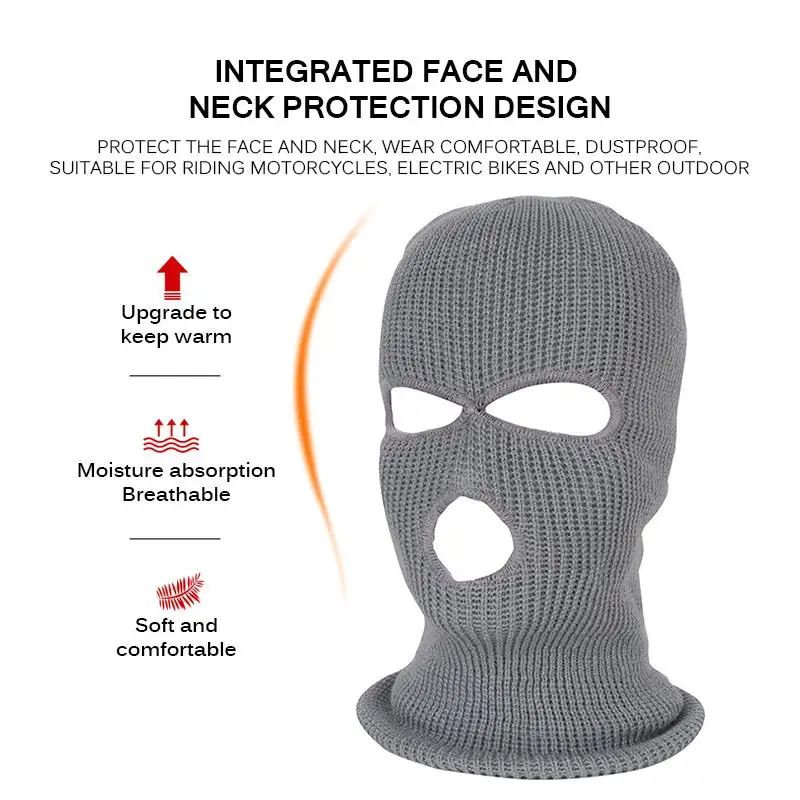Армейская тактическая зимняя теплая маска AOZBZ на все лицо Балаклава для лыжного