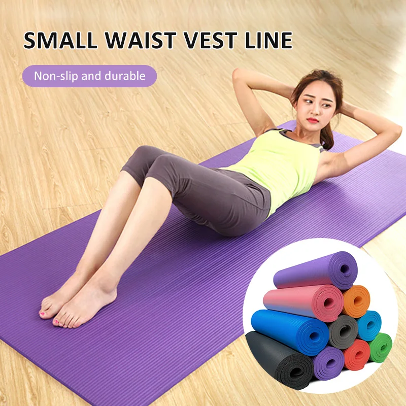 183*61 см плотная качественная коврика для йоги из резиновой смеси на основе