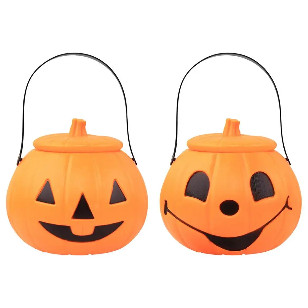 

Halloween Pumpkin Lantern Portable Light Candy Bucket Pumpkin Hanging Lantern For Kids Lantern Supplies Light Lamp Decoration