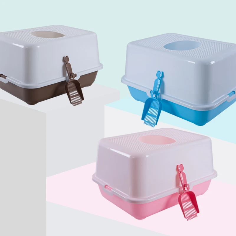 Контейнер для кошачьего туалета большой комнатный бокс тренировочная домашняя