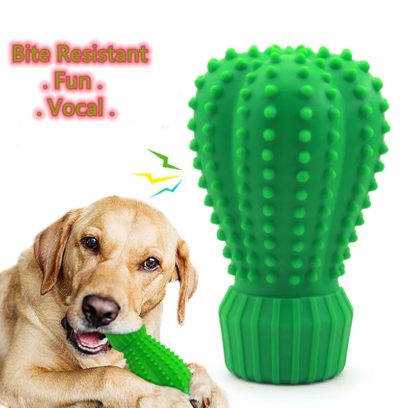 

Dental Chew Toys for Dogs Healthy Fresh Puppy Teeth Cleaning Brush Cactus Large Breed Dog Molar Toothbrush Stick Pet Supplies