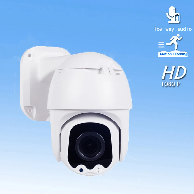 1080P 2 Way аудио IP камера с автоматическим отслеживанием купольная камера наружного наблюдения ссtv камера видеонаблюдения Водонепроницаемый H265 Камера