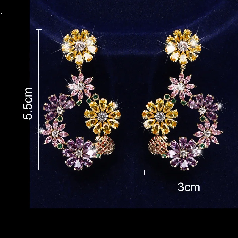 

Hot selling temperament petal earrings 210320-20