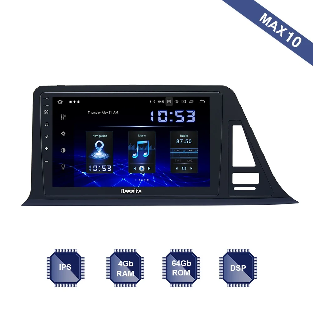 Андроид 10 автомобильный радиоприемник 1 Din GPS Navi для Toyota CHR стерео 2016 2017 2018 2019 C HR