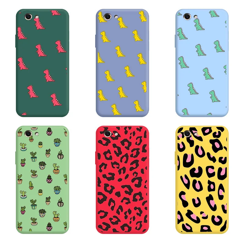 

Dinosaur Soft TPU Shell For VIVO Y66 Y67 Y71 Y75 Y79 Case Silicone Edging Cartoon Personality Trend Fashion Shell Case