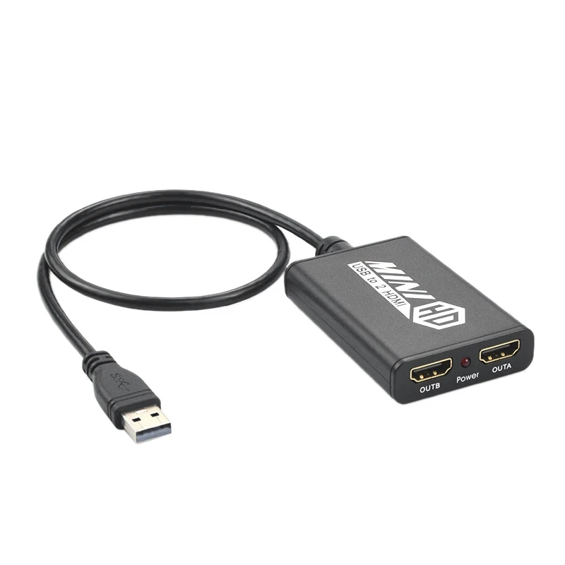 Usb3.0 к двойному Hdmi адаптеру 1080P @ 60 Гц Выход для Windows7/8/8.1/10 Chromebook рабочего стола