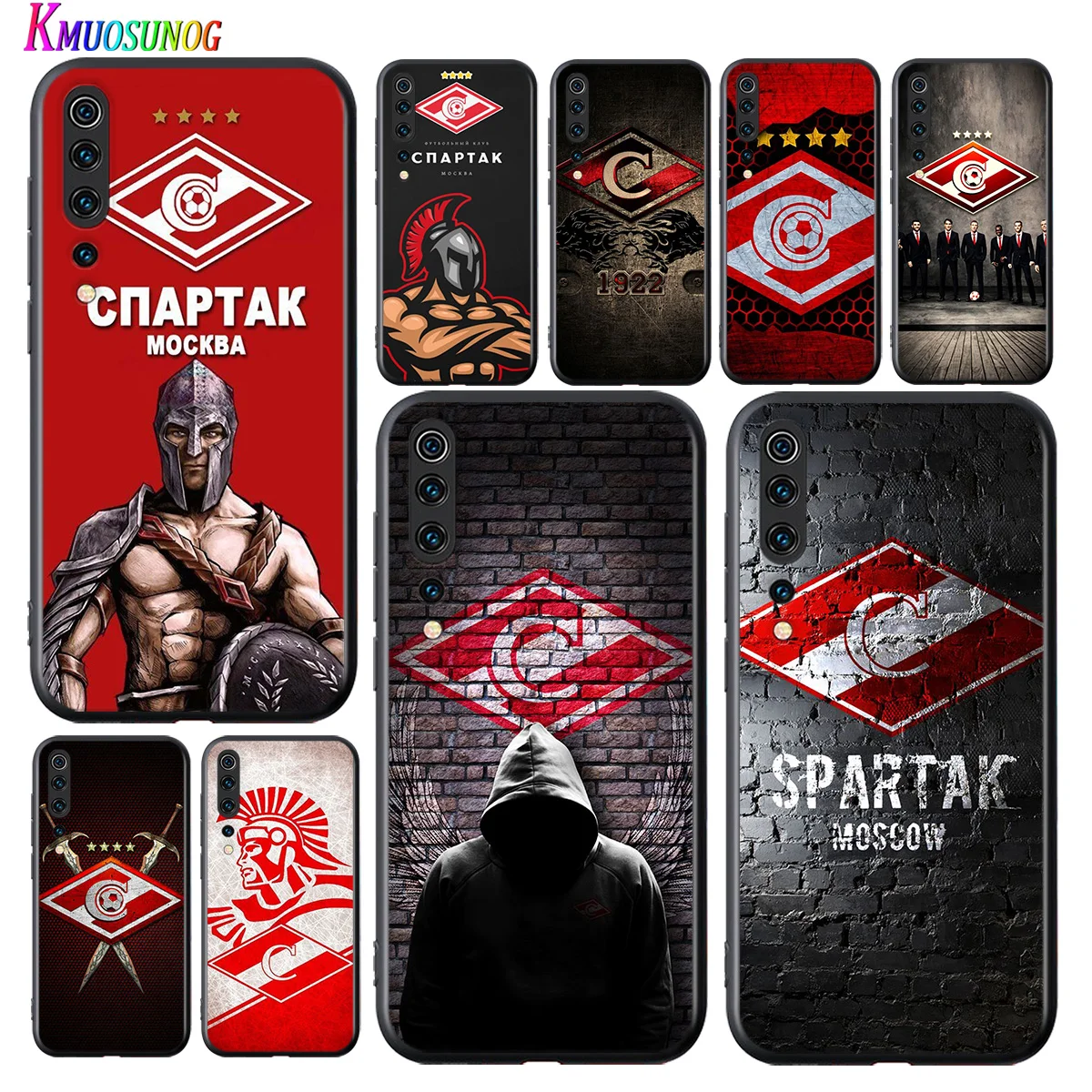 

Football Spartak Moscow For Xiaomi Mi 11 11i 10T Note 10 9T 9 SE 8 Lite Pro Ultra 5G TPU Silicone Black Phone Case