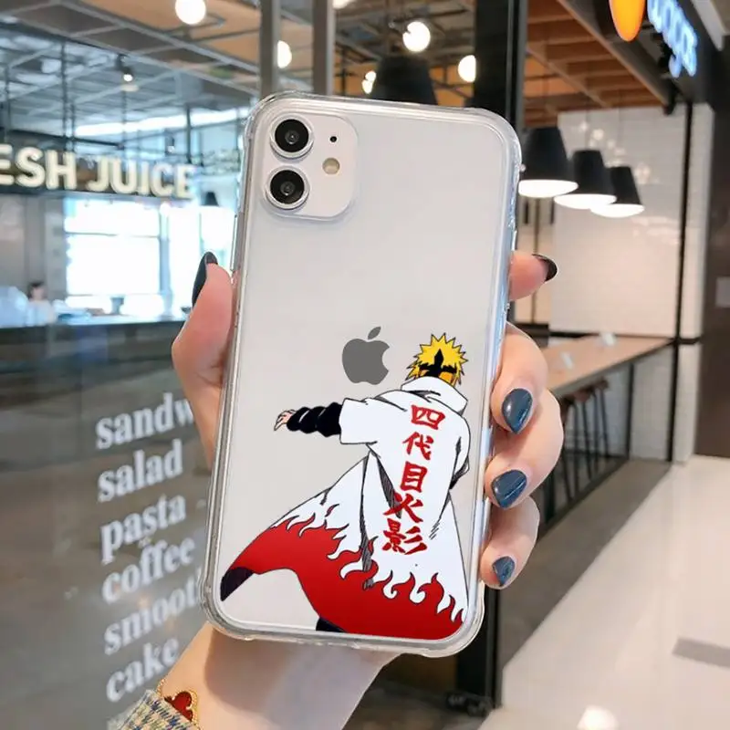 

Naruto anime fashion cool Phone Case Transparent for iPhone 11 12 mini pro XS MAX 8 7 6 6S Plus X 5S SE 2020 XR