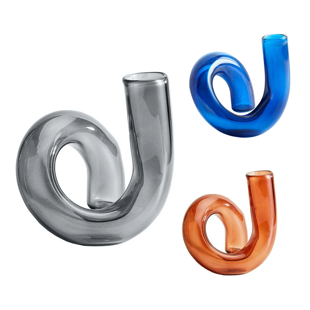 

Nordic Glass Desktop Flower Vase Dried Flower Flower Arrangement Ornaments