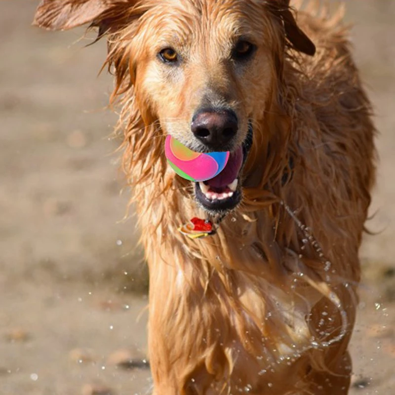Светильник с шариками для собак мигающий эластичный шар светится в темноте