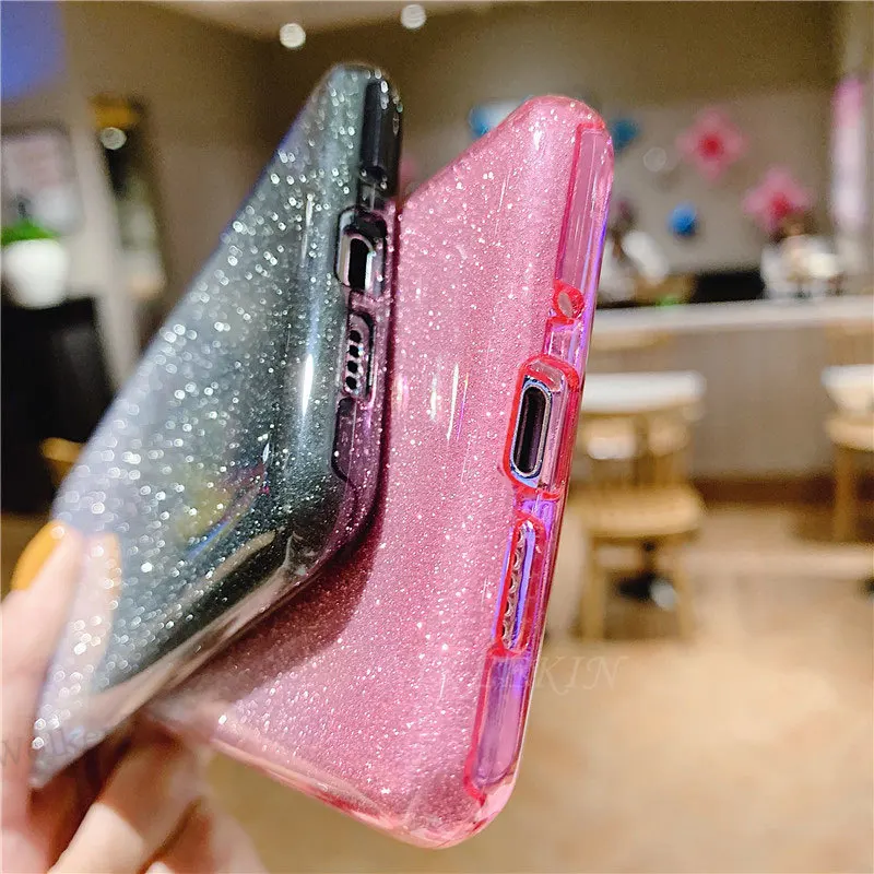 Блестящий градиентный чехол для Samsung Galaxy A51 A91 A90 A80 A70S A60 A50S A40S A30S A20S A10S блестящий A71