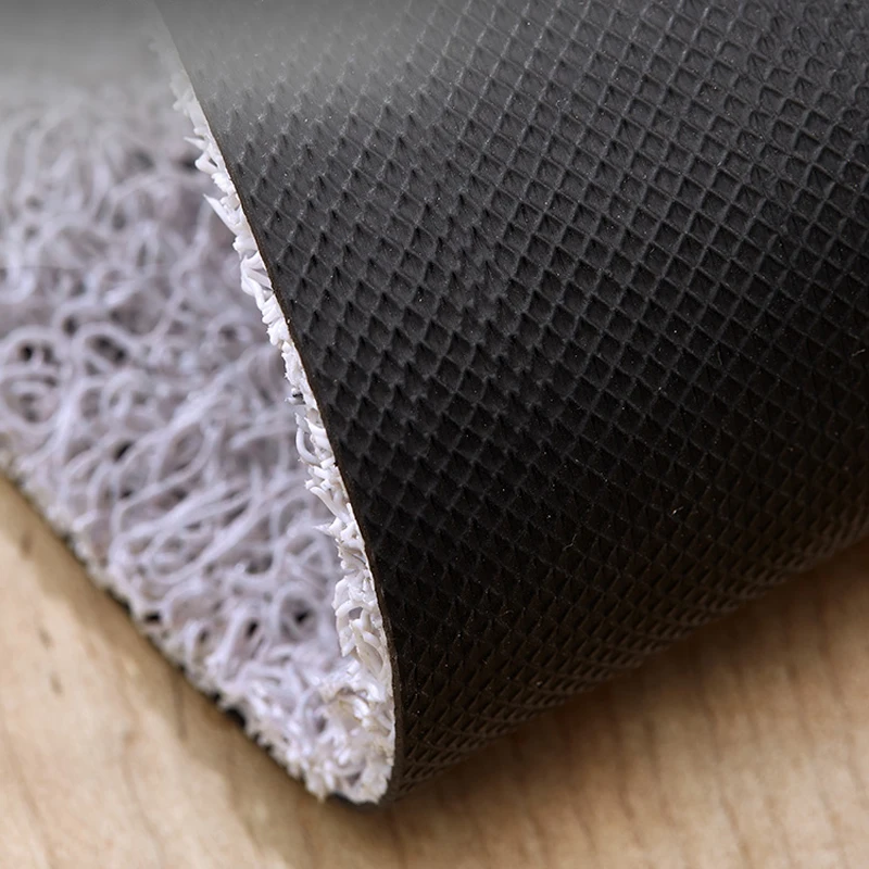 

Pink flowers Rug Mat with Heavy-Duty PVC Backing Non-Slip Waterproof Easy Clean Low Profile Mat for Entry Shoe Scraper Carpet