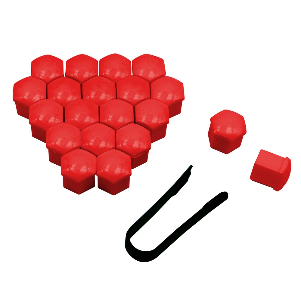 

20 Pcs 17mm 19mm 21mm Wheel Nut Bolt Head Cover Cap Protective Bolt Exterior Decoration Protecting Bolt Rims Hub Screw Protector