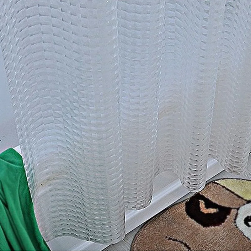 metal eyeplastic peva 3d waterproof shower curtain transparent white clear bathroom curtain luxury bath curtain with 12pcs hooks free global shipping