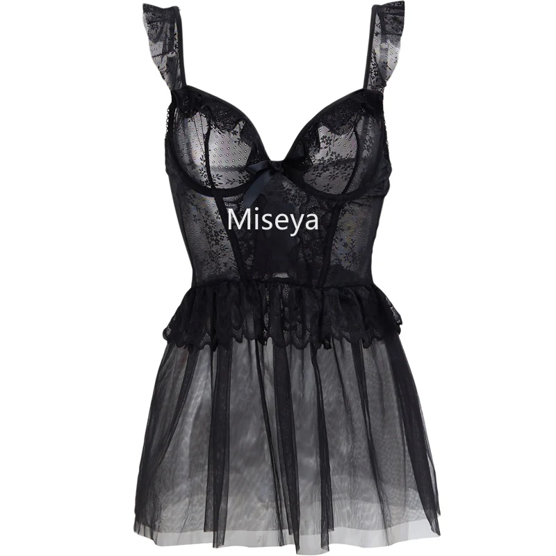 Сексуальное нижнее белье женская пижама марлевая ночная рубашка + трусики