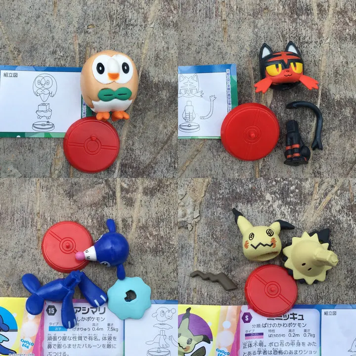Фигурка покемона из натурального груза смешная сборная игрушка в виде