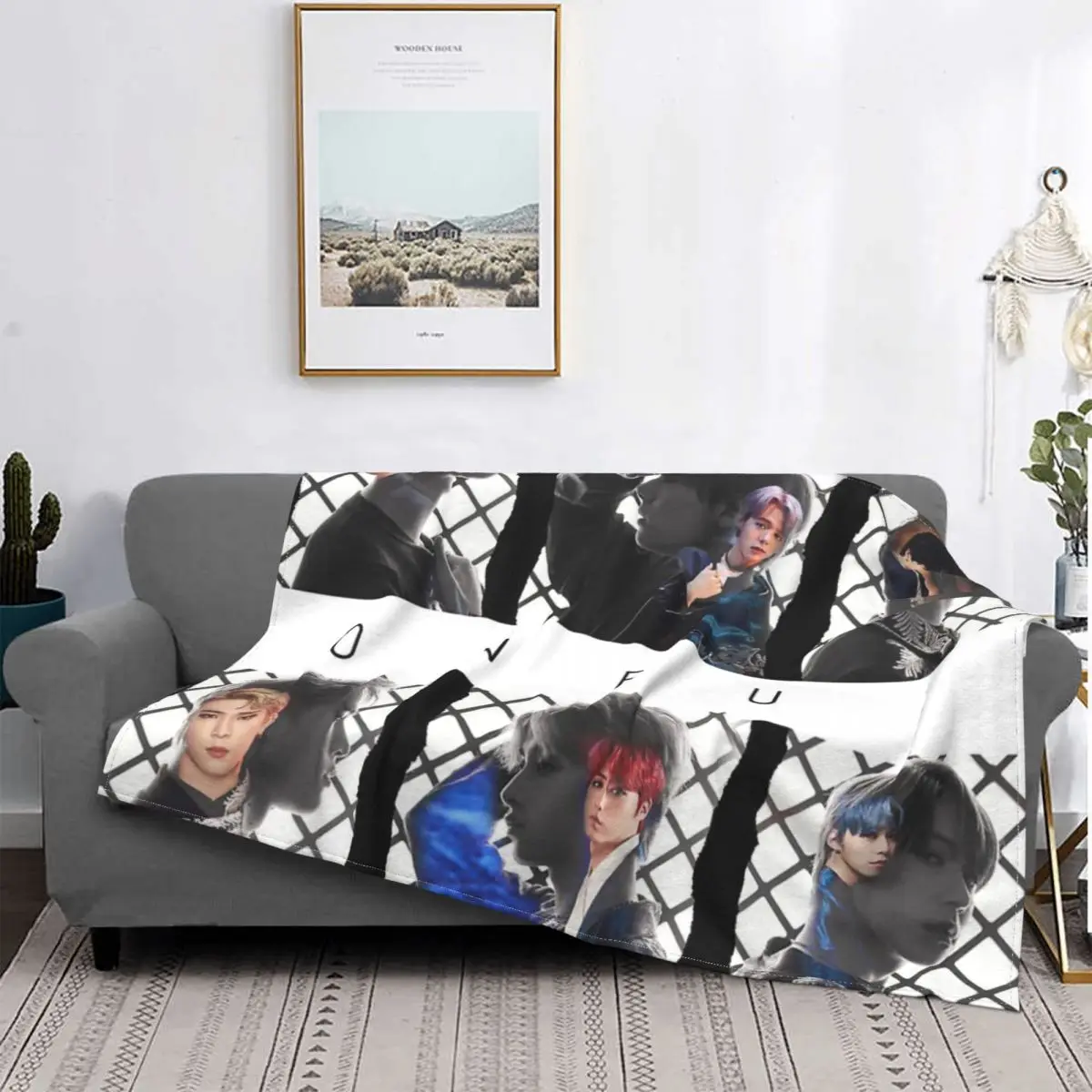 

Oneus-Manta a cuadros para cama, manta de picicnic a cuadros, manta ponderada