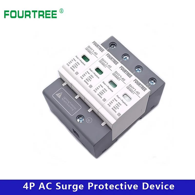 Устройство для защиты от перенапряжения SPD AC 3P + N 20 ~ 40 ка 30 60 385 в 420 Защита молний